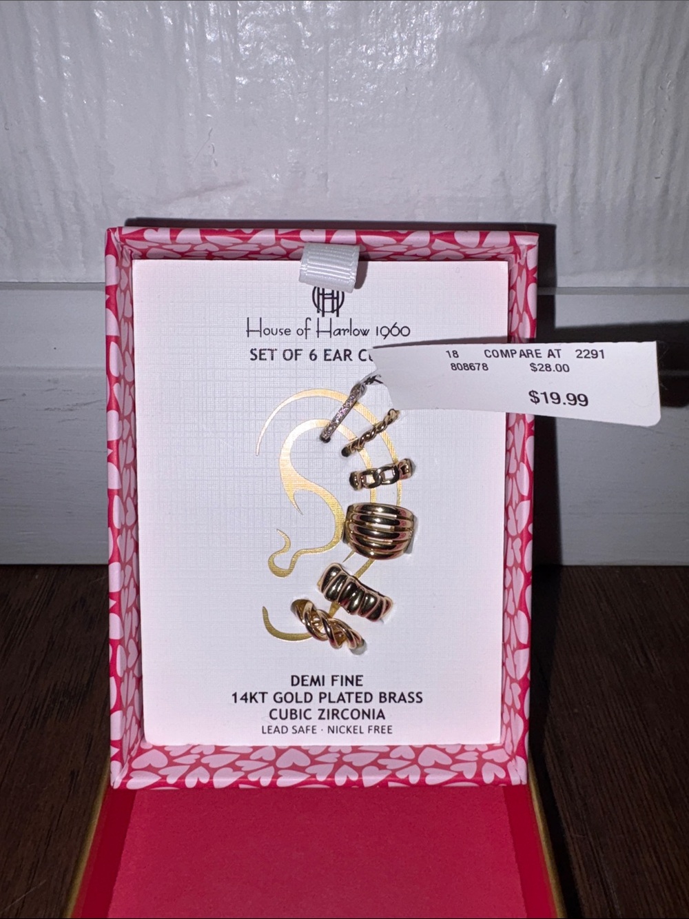 House of Harlow 1960 Gold-Tone Stacked Ear Cuffs Set